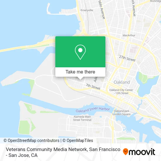 Veterans Community Media Network map