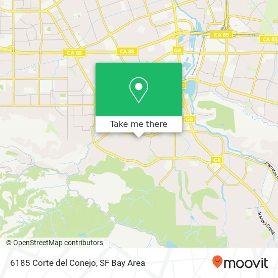 6185 Corte del Conejo, San Jose, CA 95120 map