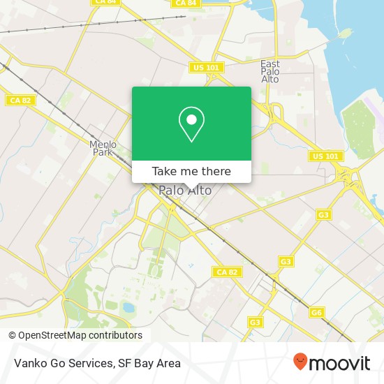 Mapa de Vanko Go Services, 555 Bryant St