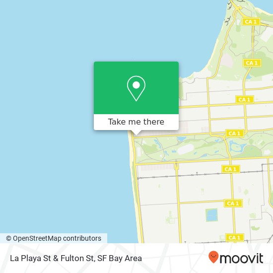 La Playa St & Fulton St map