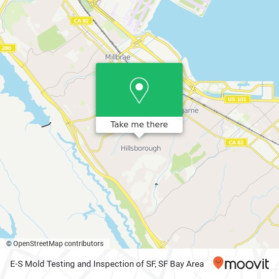 Mapa de E-S Mold Testing and Inspection of SF, 2261 Summit Dr