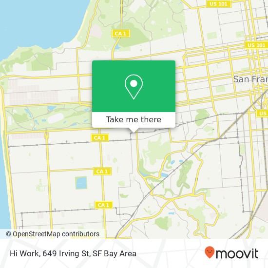 Mapa de Hi Work, 649 Irving St