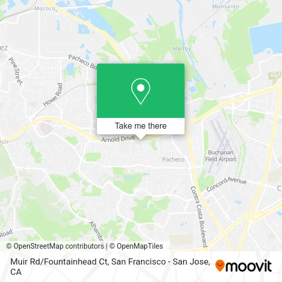 Mapa de Muir Rd/Fountainhead Ct