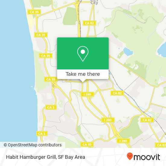 Habit Hamburger Grill, 305 Gellert Blvd map