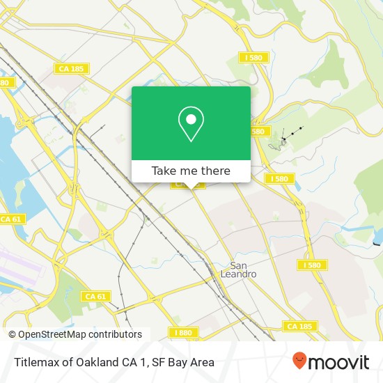 Titlemax of Oakland CA 1, 10327 International Blvd map
