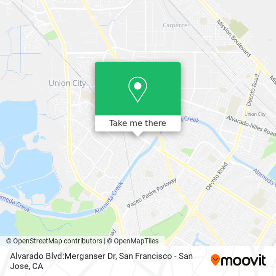 Alvarado Blvd:Merganser Dr map