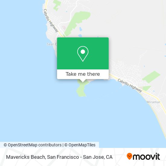 Mavericks Beach map