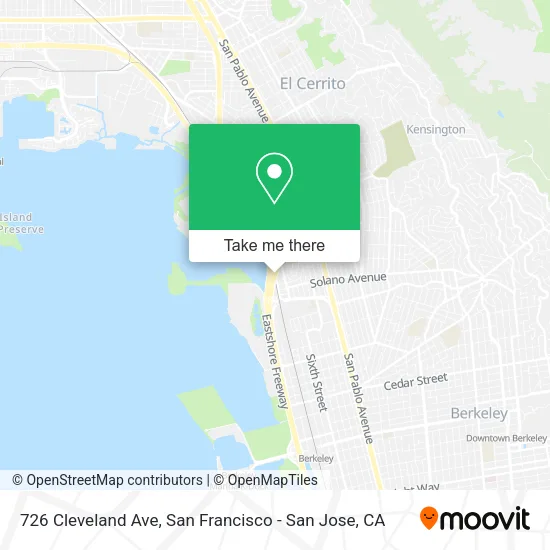 Mapa de 726 Cleveland Ave
