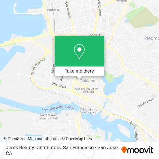 Jems Beauty Distributors map