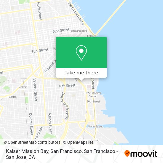 Kaiser Mission Bay, San Francisco map