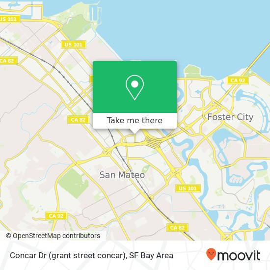 Concar Dr (grant street concar), San Mateo, CA 94402 map