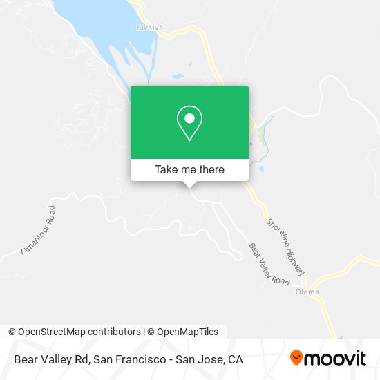 Bear Valley Rd map