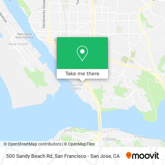 500 Sandy Beach Rd map