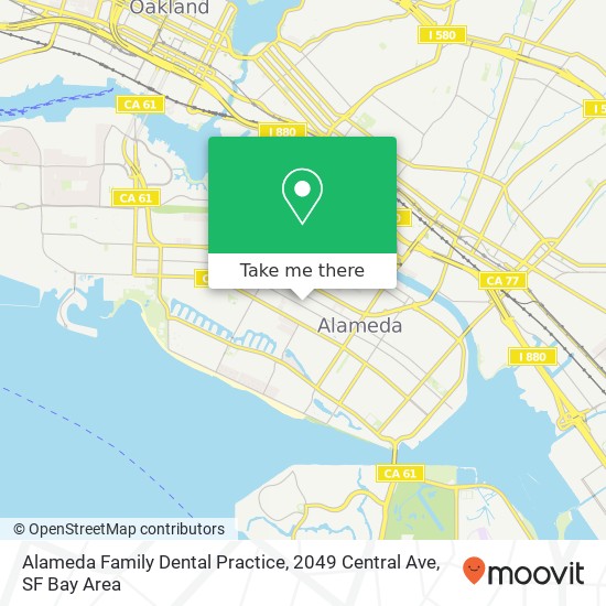 Alameda Family Dental Practice, 2049 Central Ave map