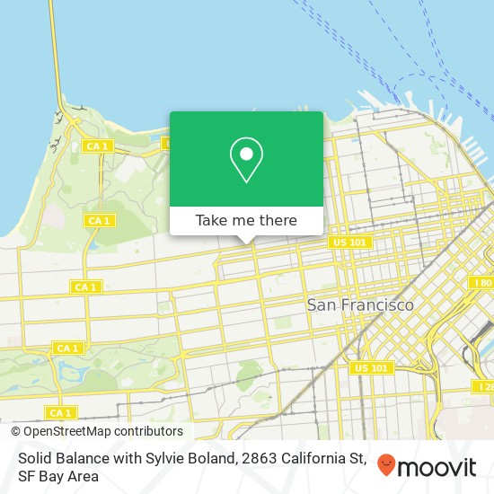 Mapa de Solid Balance with Sylvie Boland, 2863 California St