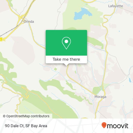 Mapa de 90 Dale Ct, Orinda, CA 94563