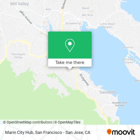 Mapa de Marin City Hub