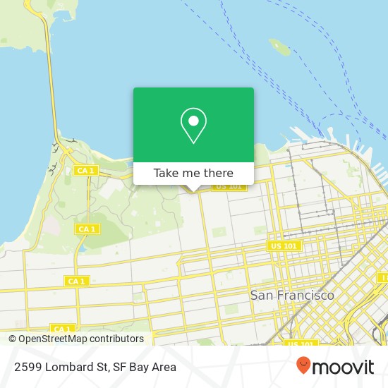 Mapa de 2599 Lombard St, San Francisco, CA 94123