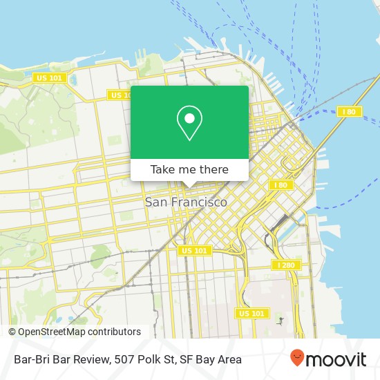 Bar-Bri Bar Review, 507 Polk St map