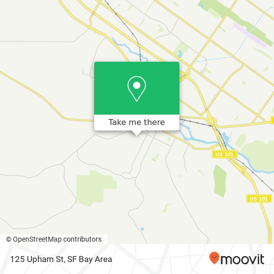 Mapa de 125 Upham St, Petaluma, CA 94952