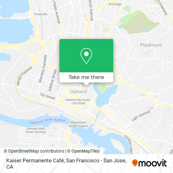 Kaiser Permanente Café map