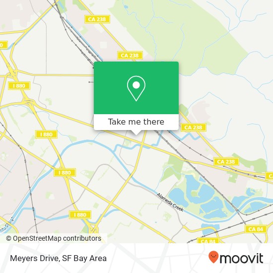 Mapa de Meyers Drive
