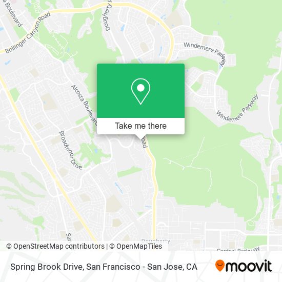 Mapa de Spring Brook Drive