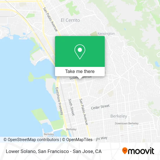 Lower Solano map