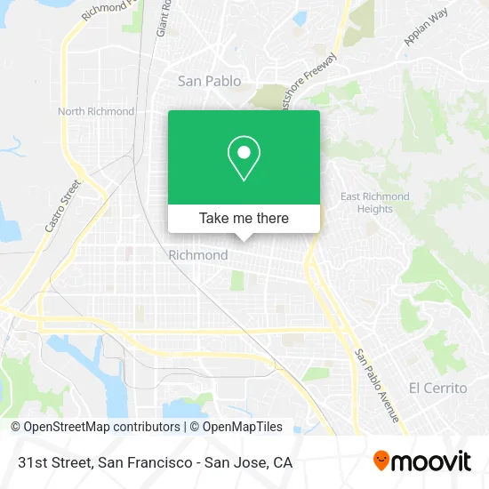 31st Street map