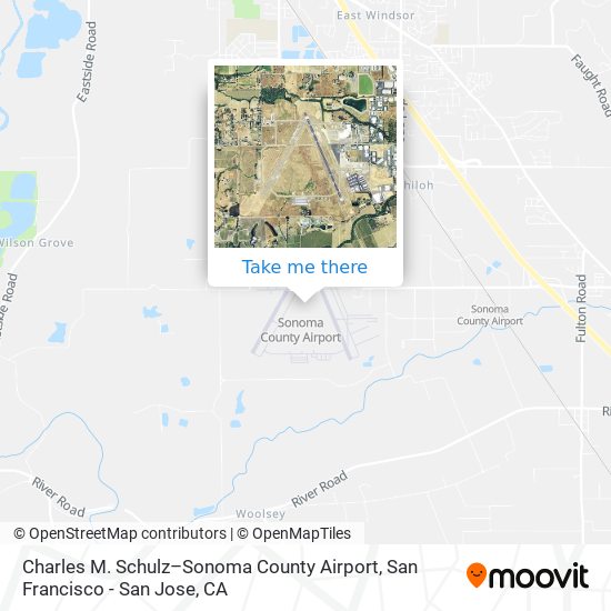 Charles M. Schulz–Sonoma County Airport map