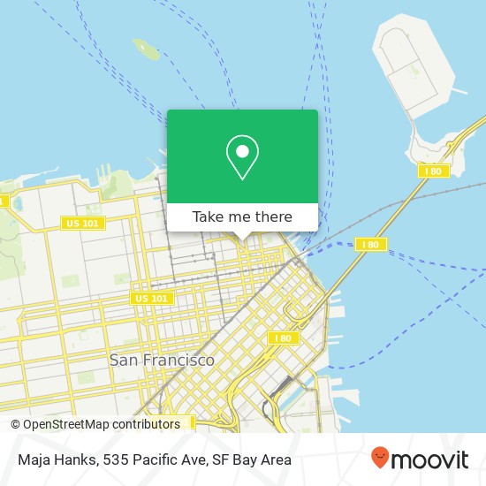 Mapa de Maja Hanks, 535 Pacific Ave