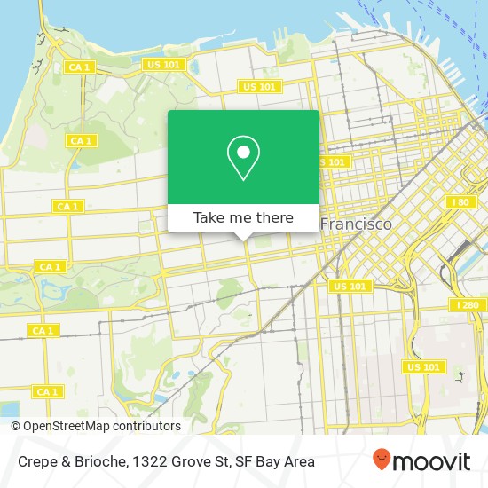Mapa de Crepe & Brioche, 1322 Grove St