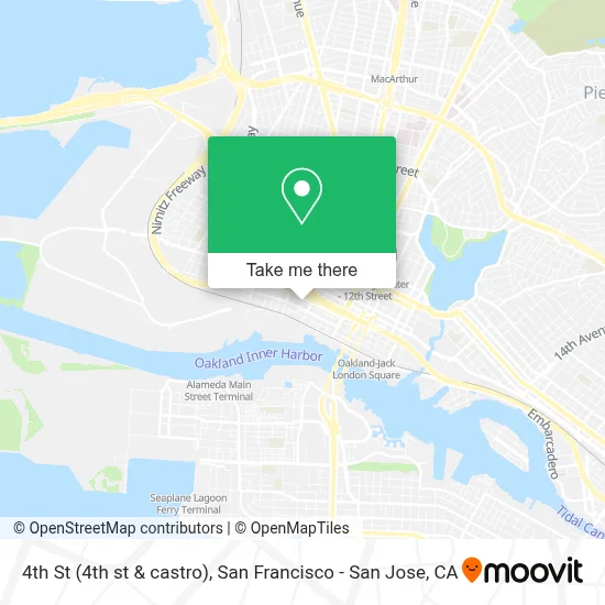 4th St (4th st & castro) map