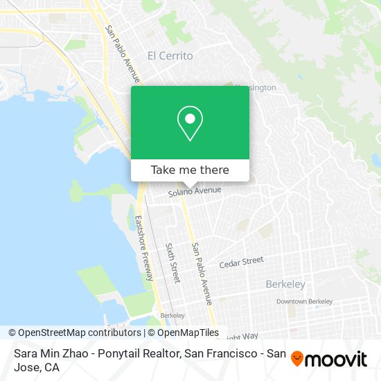 Mapa de Sara Min Zhao - Ponytail Realtor