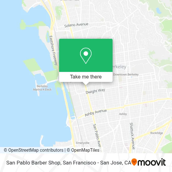 San Pablo Barber Shop map