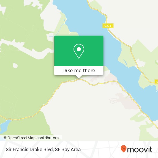 Mapa de Sir Francis Drake Blvd, Inverness, CA 94937