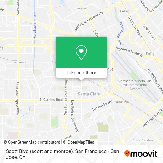 Scott Blvd (scott and monroe) map