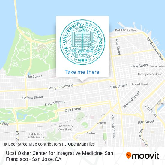 Mapa de Ucsf Osher Center for Integrative Medicine