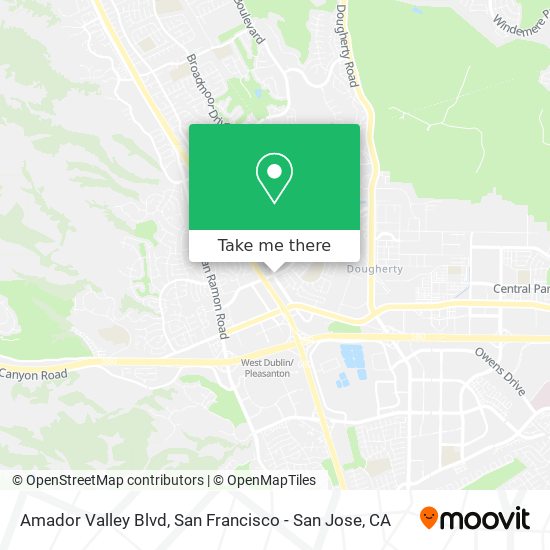 Mapa de Amador Valley Blvd