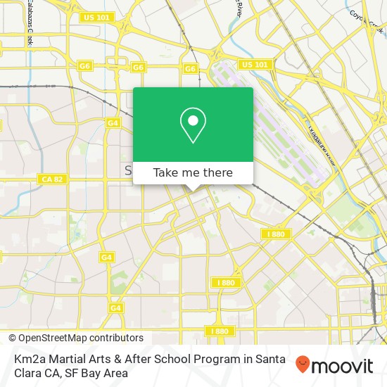 Km2a Martial Arts & After School Program in Santa Clara CA, 1190 Benton St map