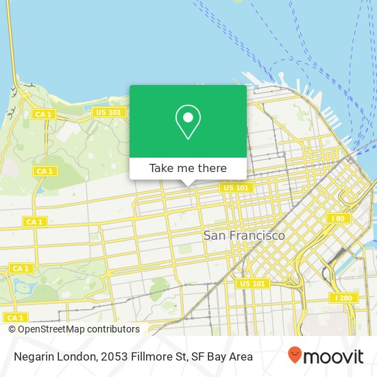 Negarin London, 2053 Fillmore St map