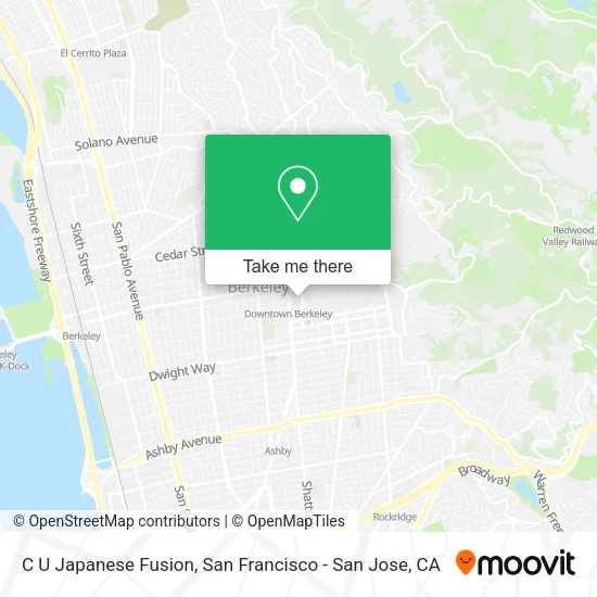 Mapa de C U Japanese Fusion