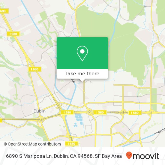 6890 S Mariposa Ln, Dublin, CA 94568 map