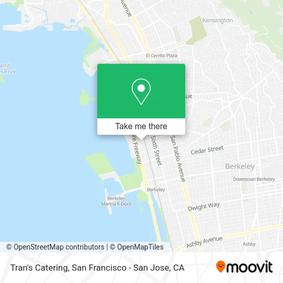 Mapa de Tran's Catering