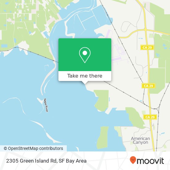 Mapa de 2305 Green Island Rd, American Canyon, CA 94503