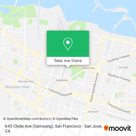 Mapa de 645 Clyde Ave (Samsung)