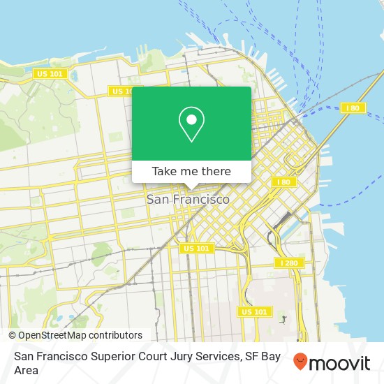 Mapa de San Francisco Superior Court Jury Services