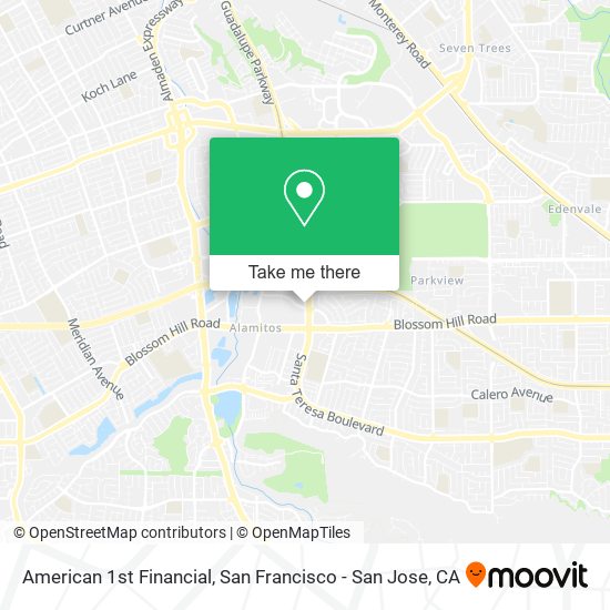 American 1st Financial map