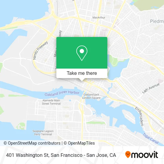 Mapa de 401 Washington St