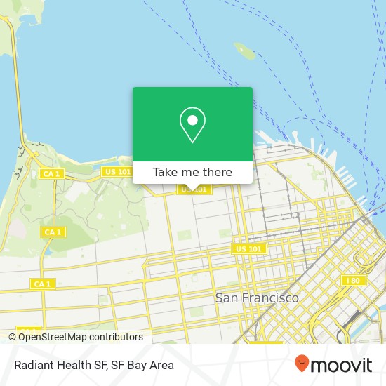 Mapa de Radiant Health SF, 3216 Fillmore St